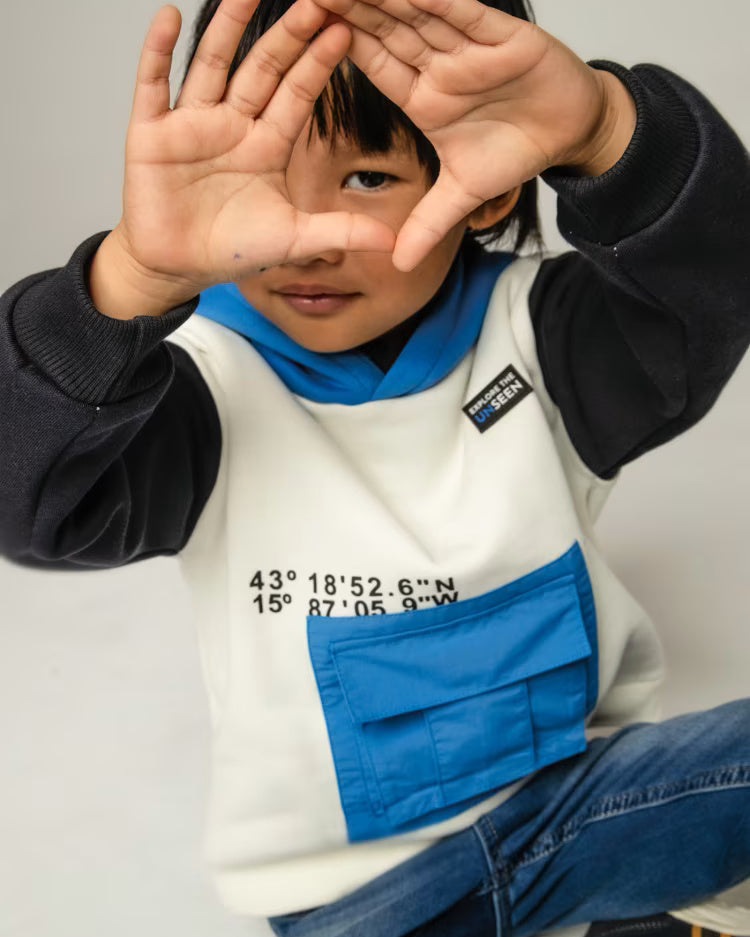 Felpa tasca bambino Mayoral blu elettrico Mayoral Blu