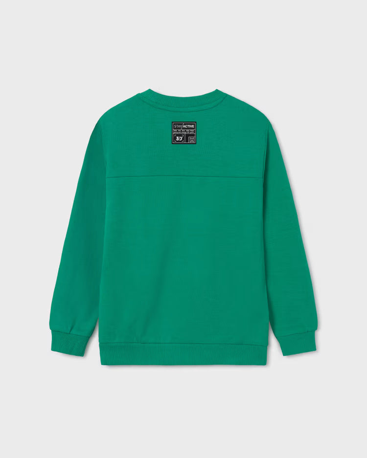 Pullover felpa taschino ragazzo Mayoral verde clorofilla Mayoral Verde