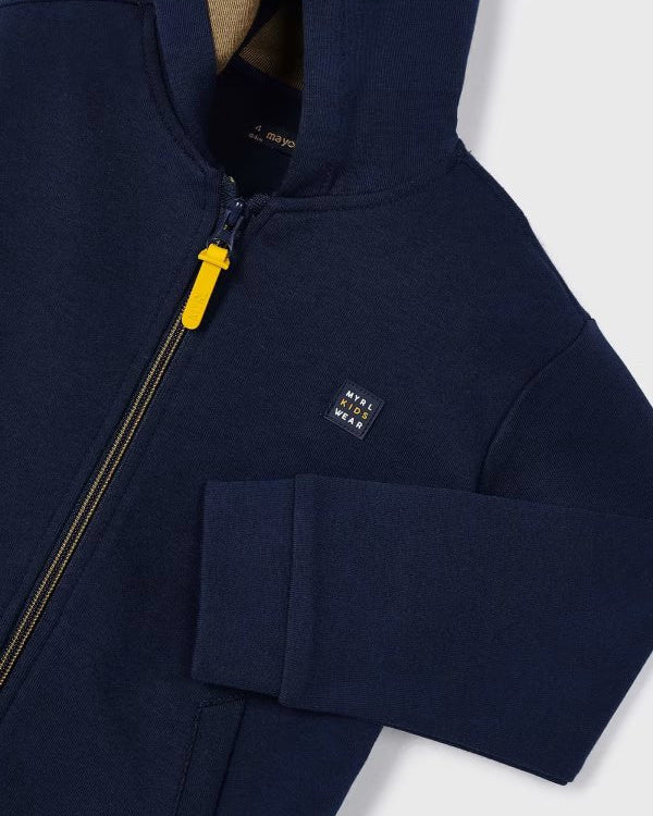 Felpa zip con cappuccio bambino Mayoral blu - ErreGiModaBimbo