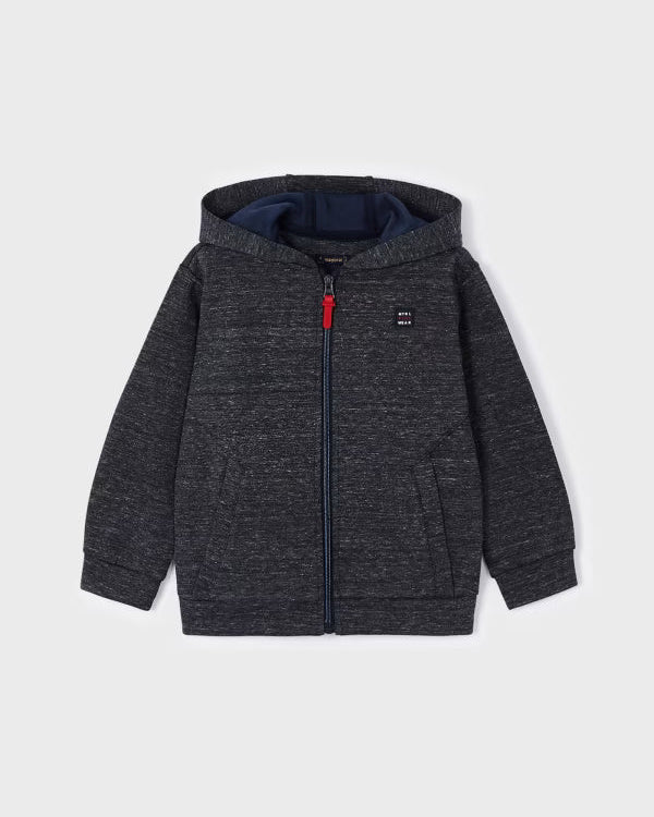 Felpa zip con cappuccio bambino Mayoral grigio scuro - ErreGiModaBimbo