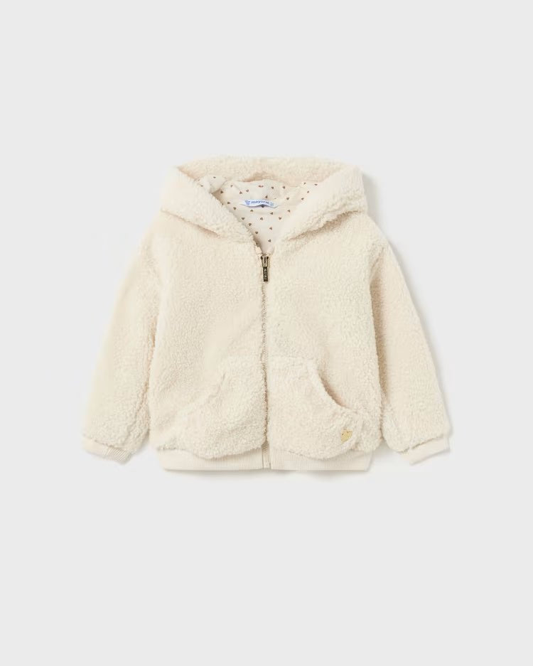 Felpa zip con cappuccio neonata Mayoral riccio cecio - ErreGiModaBimbo