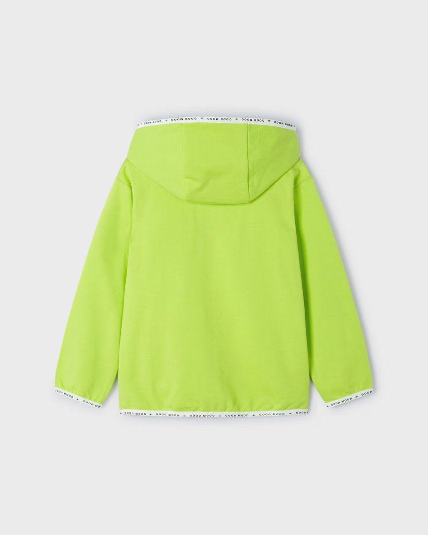Felpa zip cotone garzato bambino Mayoral verde GOOD MOOD Mayoral Verde