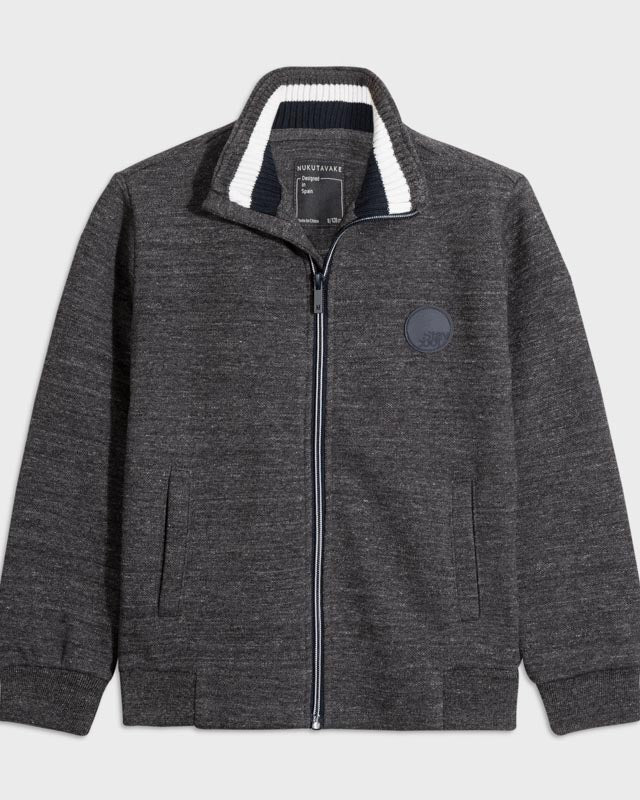 Felpa zip maniche lunghe ragazzo Mayoral grigia - ErreGiModaBimbo