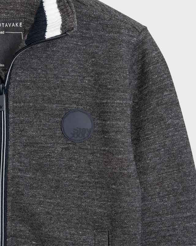 Felpa zip maniche lunghe ragazzo Mayoral grigia - ErreGiModaBimbo