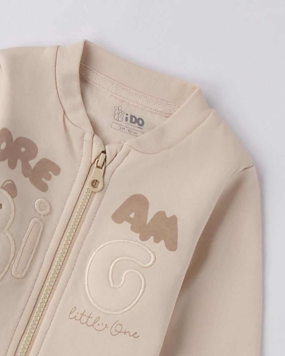 Felpa zip neonato iDO Big Dream beige iDO 1 Mesi 56cm