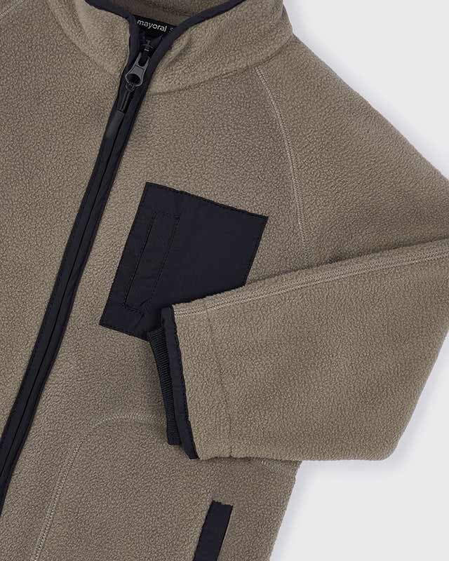 Felpa zip polare in pile bambino Mayoral fango Mayoral 2 Anni 92cm