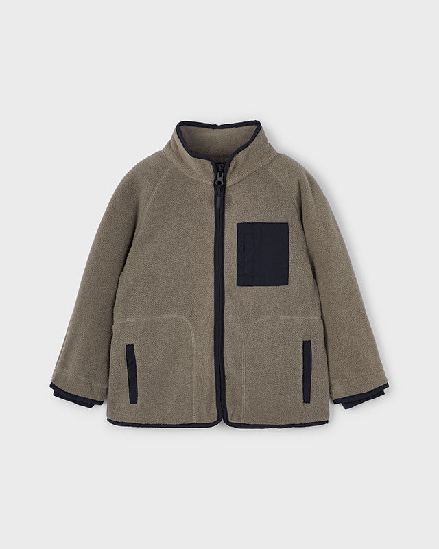 Felpa zip polare in pile bambino Mayoral fango Mayoral 2 Anni 92cm