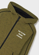 Felpa zip ragazzo Mayoral verde fiammato - ErreGiModaBimbo