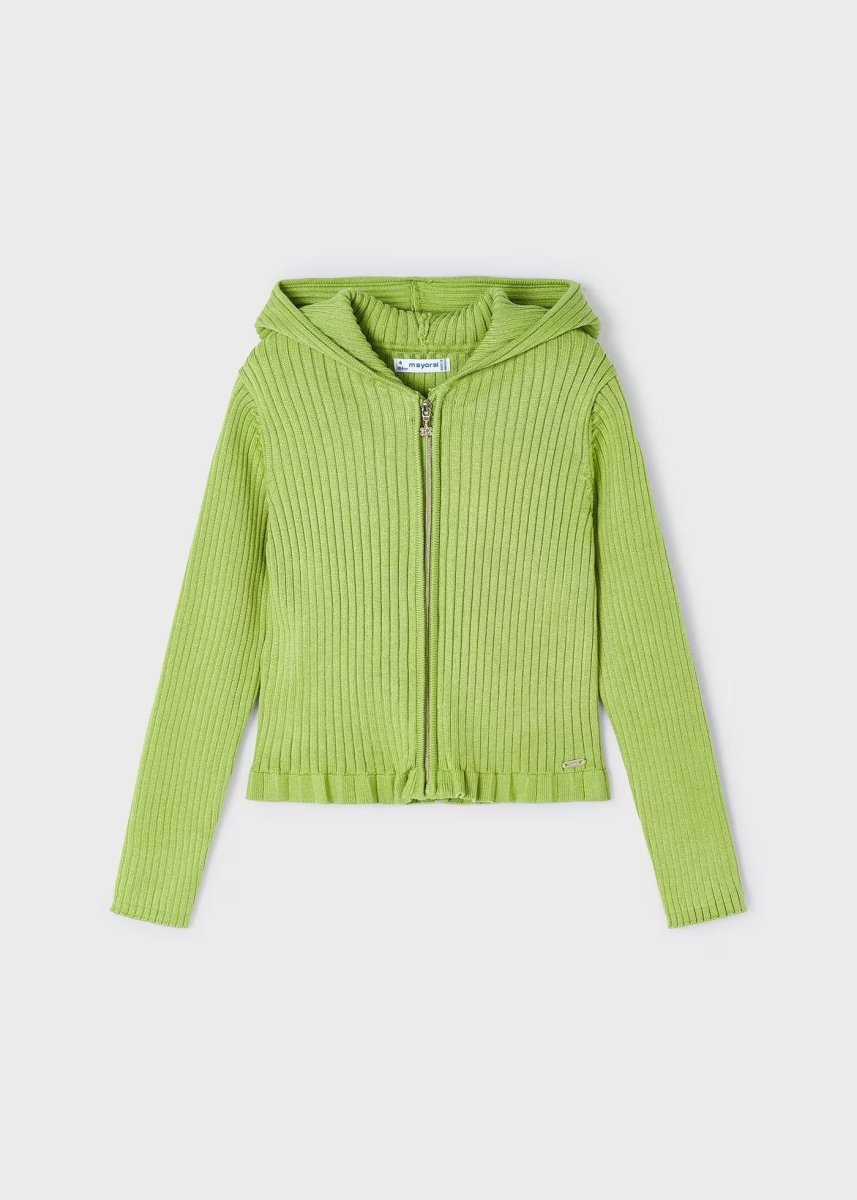 Giacca a coste viscosa LENZING™ ECOVERO™ bambina Mayoral verde kiwi - ErreGiModaBimbo
