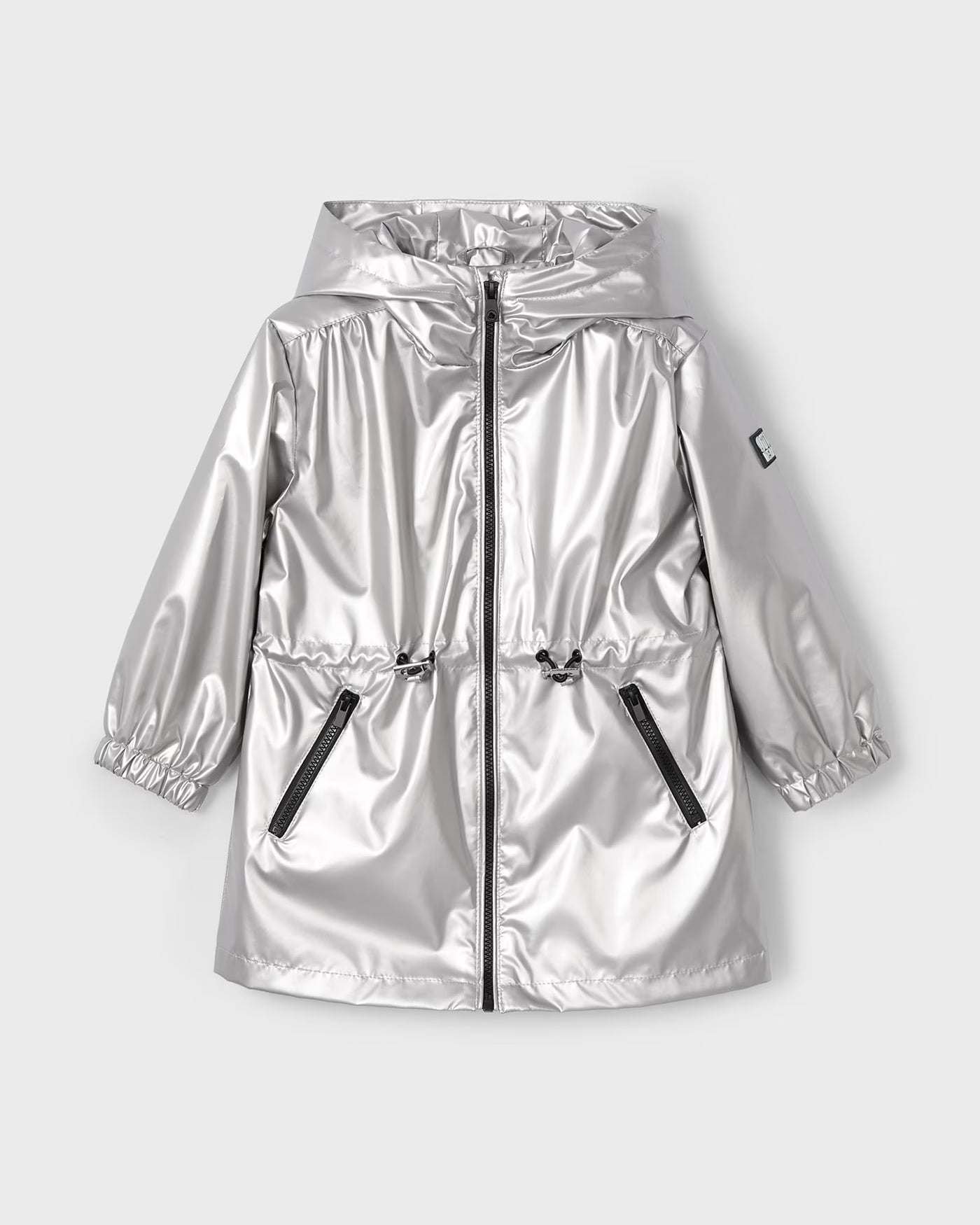 Giacca a vento cappuccio bambina Mayoral oro bianco Mayoral Argento