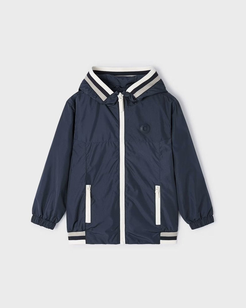 Giacca a vento in tela contrasto blu bambino Mayoral Mayoral Blu
