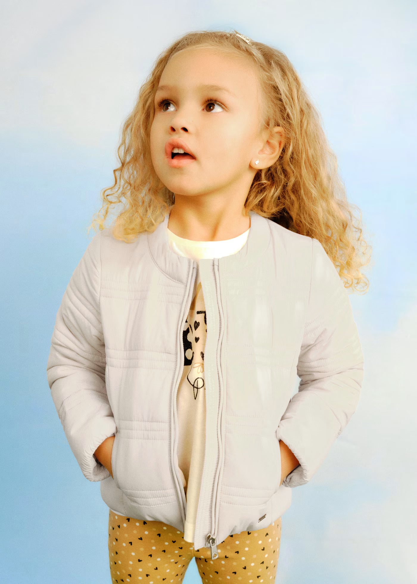 Giubbino 100 grammi leggero bambina Mayoral beige Mayoral Beige