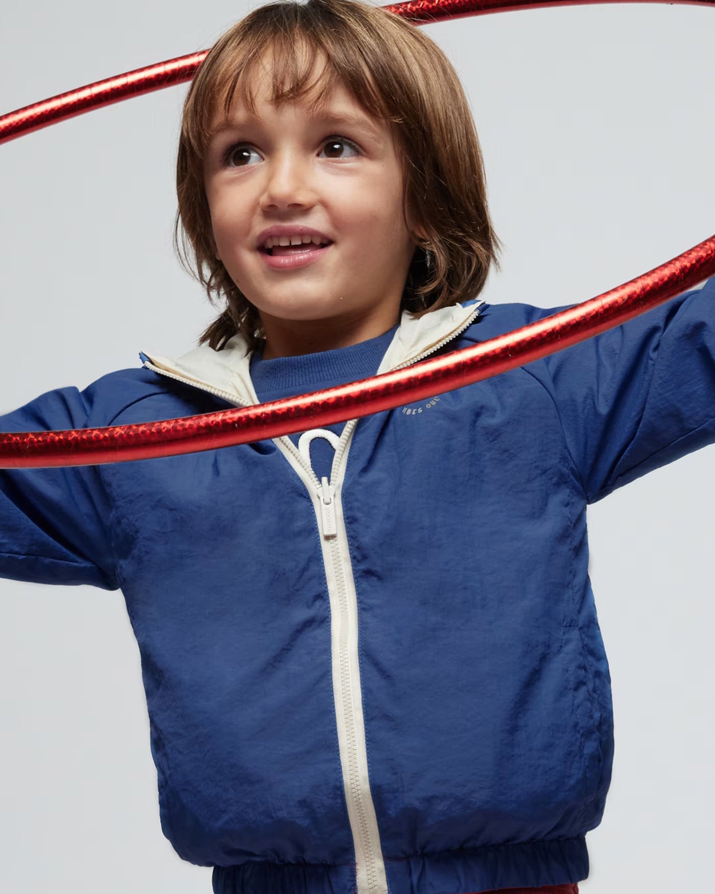 Giacca a vento bambino Mayoral reversibile blu-Anguria Mayoral Blu