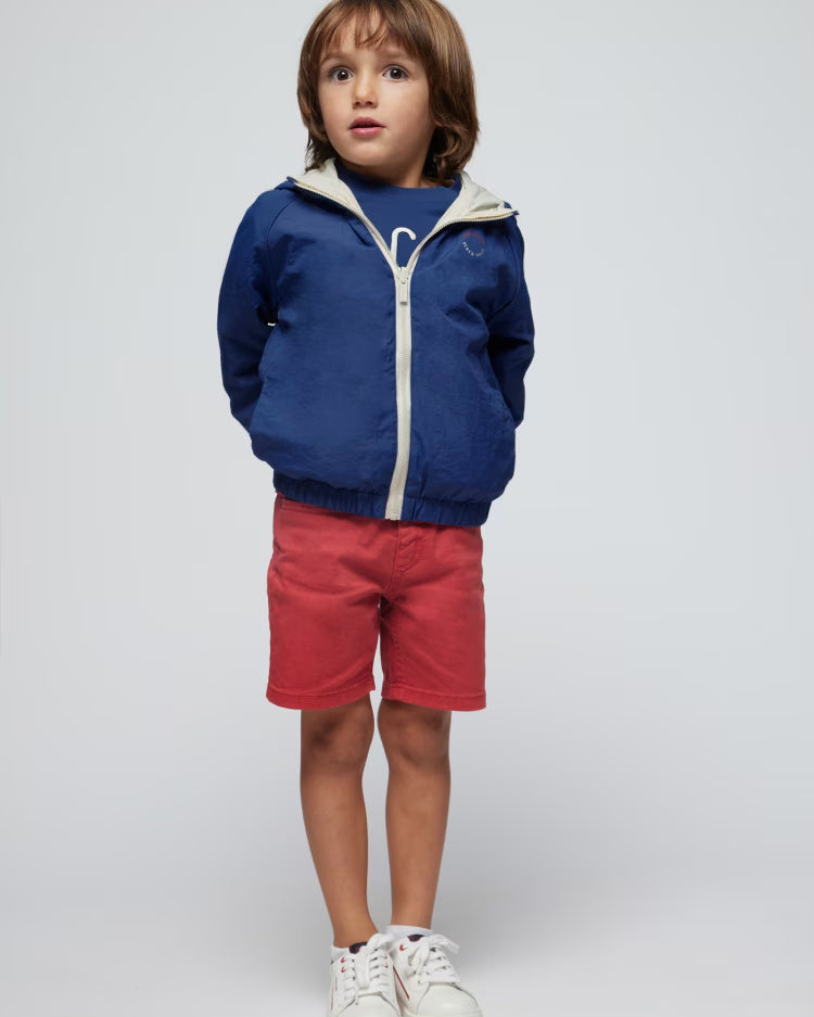 Giacca a vento bambino Mayoral reversibile blu-Anguria Mayoral Blu