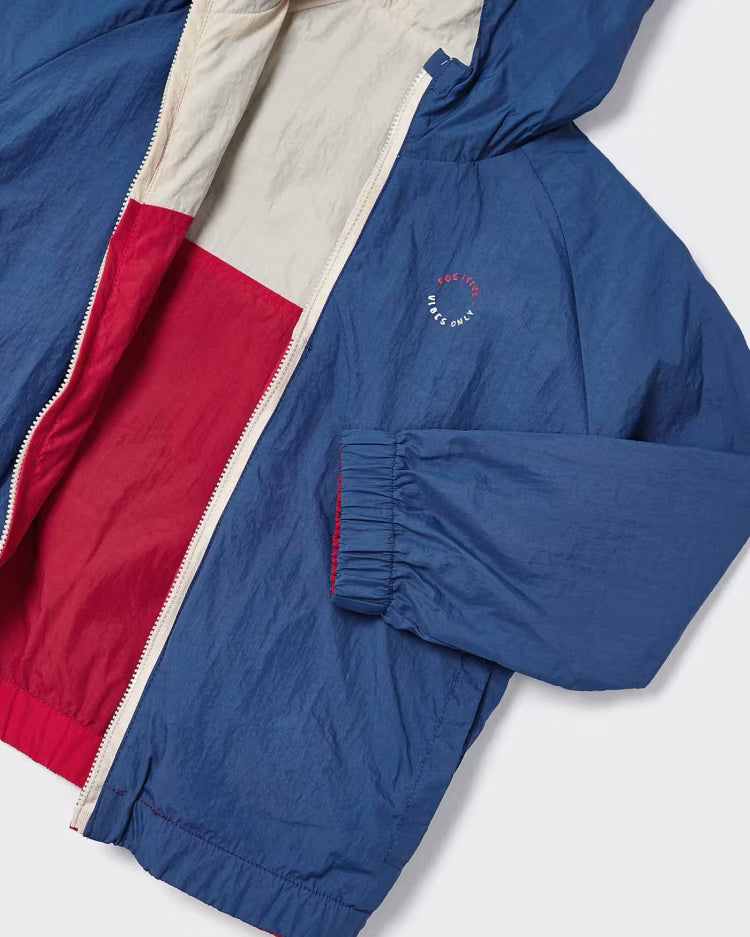 Giacca a vento bambino Mayoral reversibile blu-Anguria Mayoral Blu