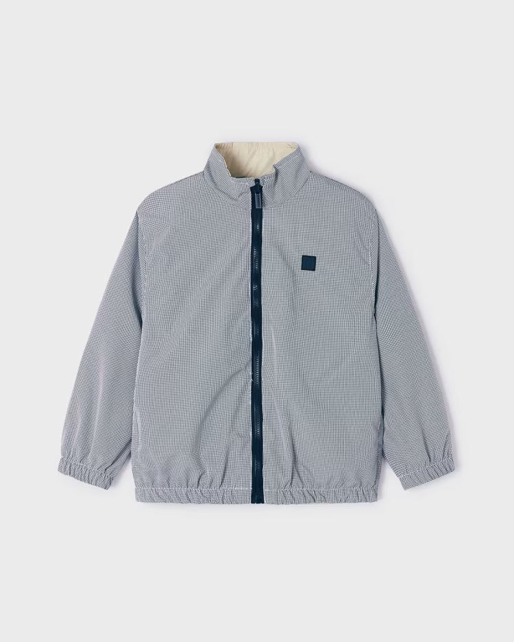 Giacca a vento in tela bambino Mayoral reversibile Cecio-Grigio Mayoral Cecio