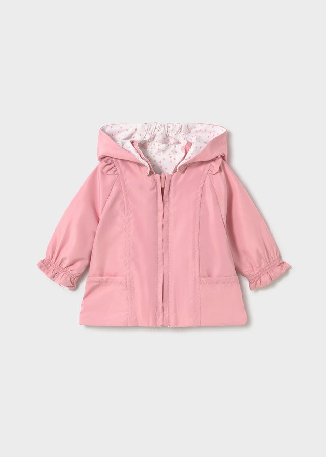 Giacca a vento reversibile neonata Mayoral Newborn rosa e bianco Mayoral 0-1 Mesi 55cm