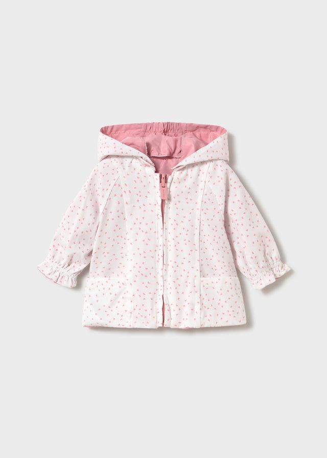 Giacca a vento reversibile neonata Mayoral Newborn rosa e bianco Mayoral 0-1 Mesi 55cm