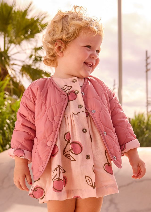 Giacca a vento neonata Mayoral reversibile rosa Mayoral 6 Mesi 68cm
