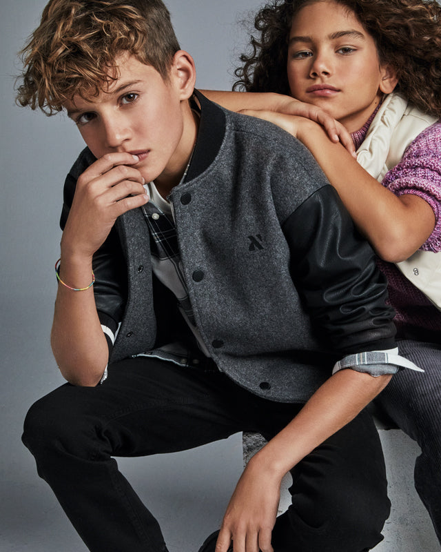 Giacca Baseball ragazzo Mayoral grigio scuro Mayoral Grigio