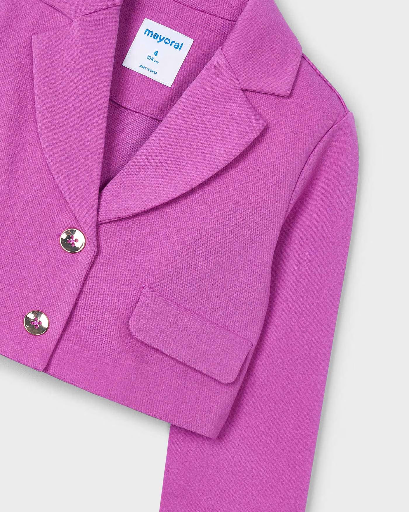 Giacca bavero bambina Mayoral malva orchidea Mayoral 2 Anni 92cm