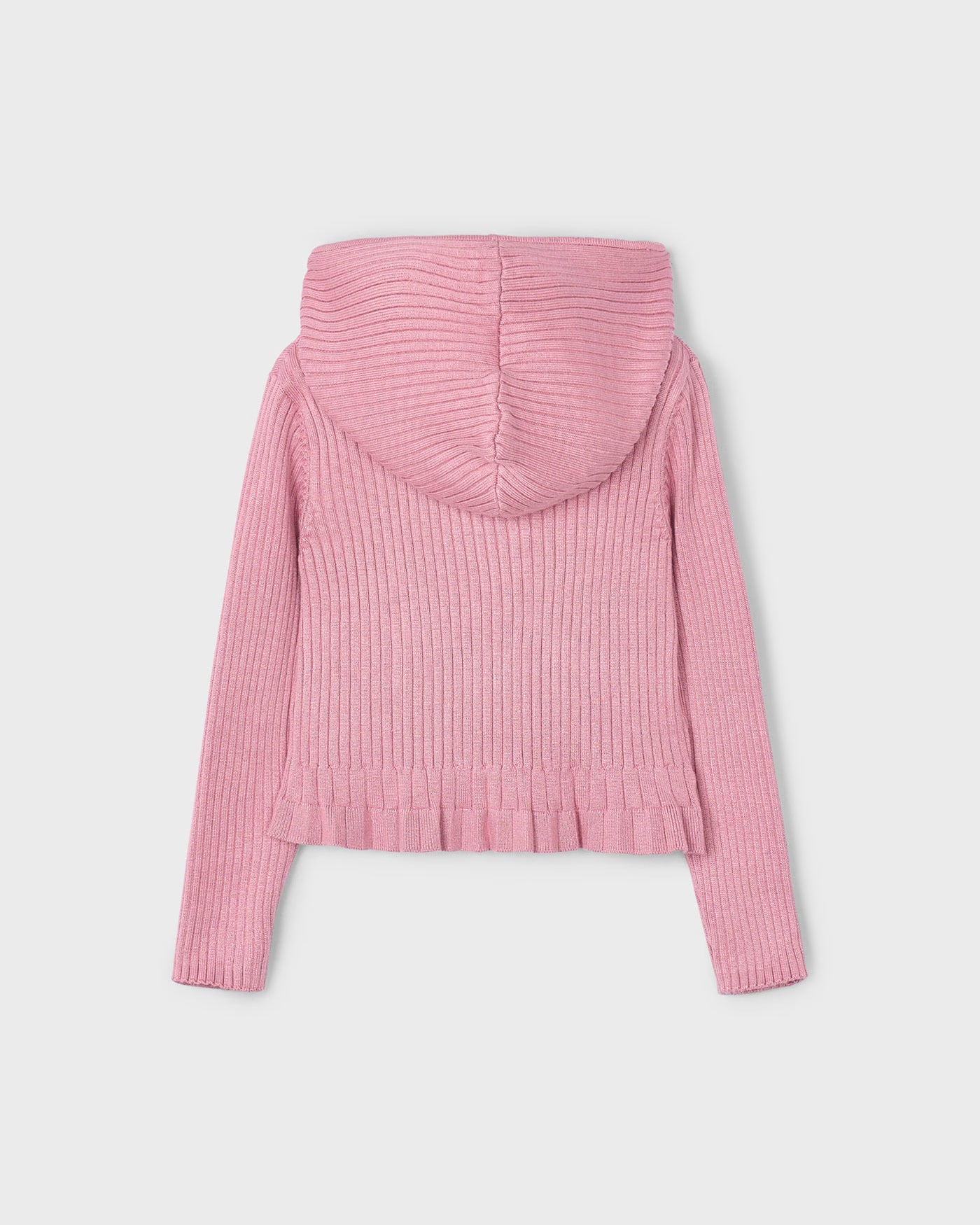 Giacca cappuccio tricot costine bambina Mayoral rosato Mayoral 2 Anni 92cm