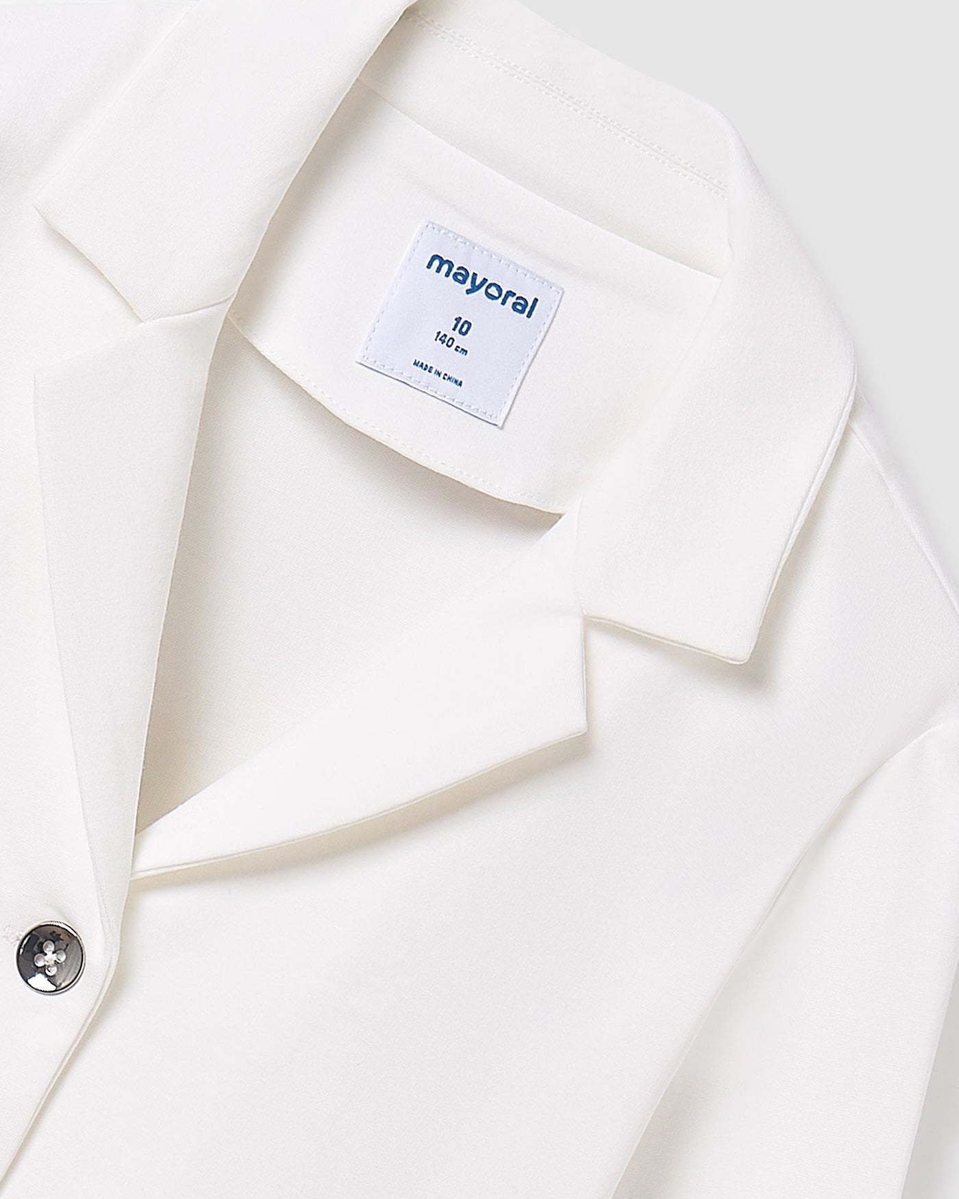 Giacca in punto bavero ragazza Mayoral panna Mayoral Panna