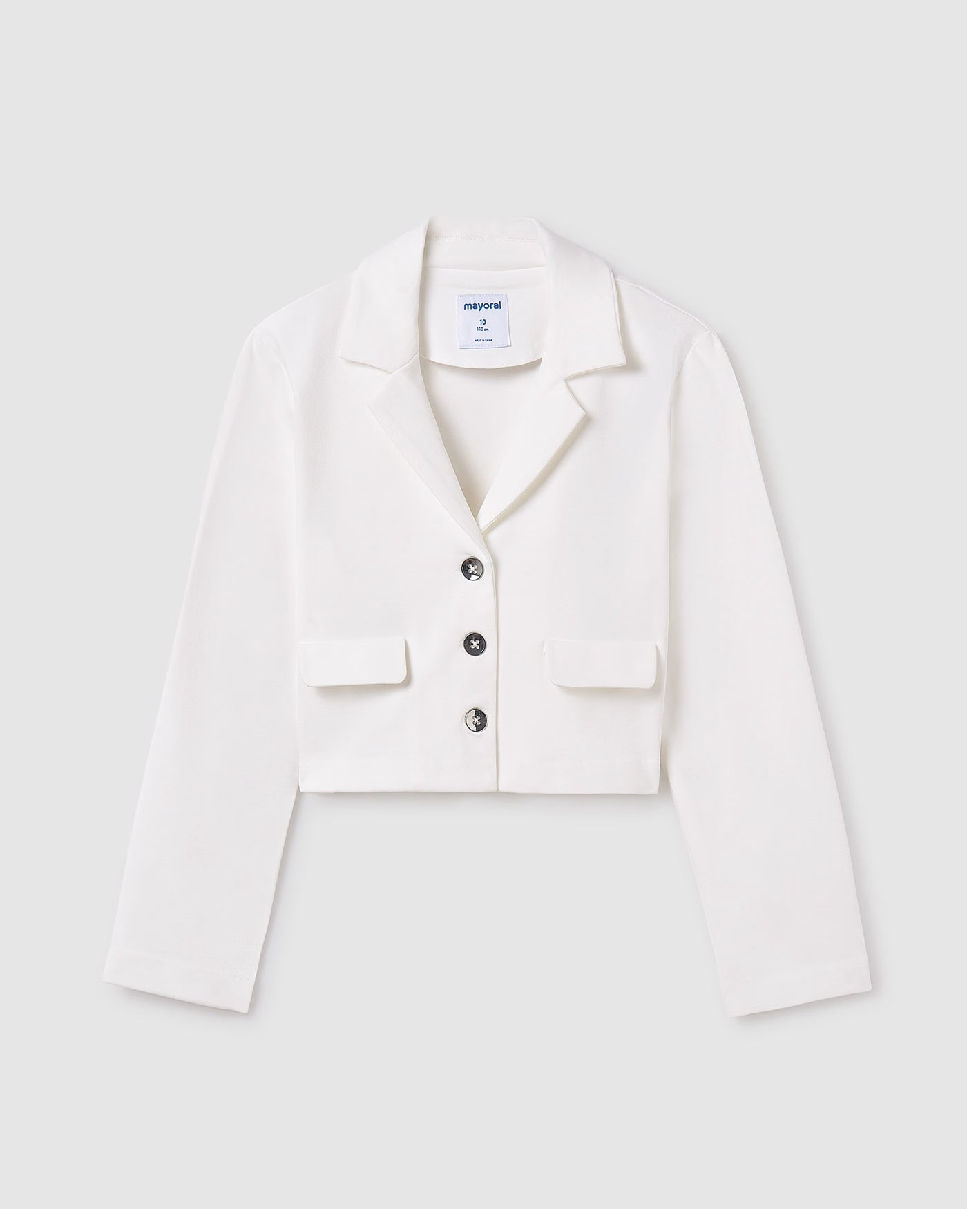 Giacca in punto bavero ragazza Mayoral panna Mayoral Panna