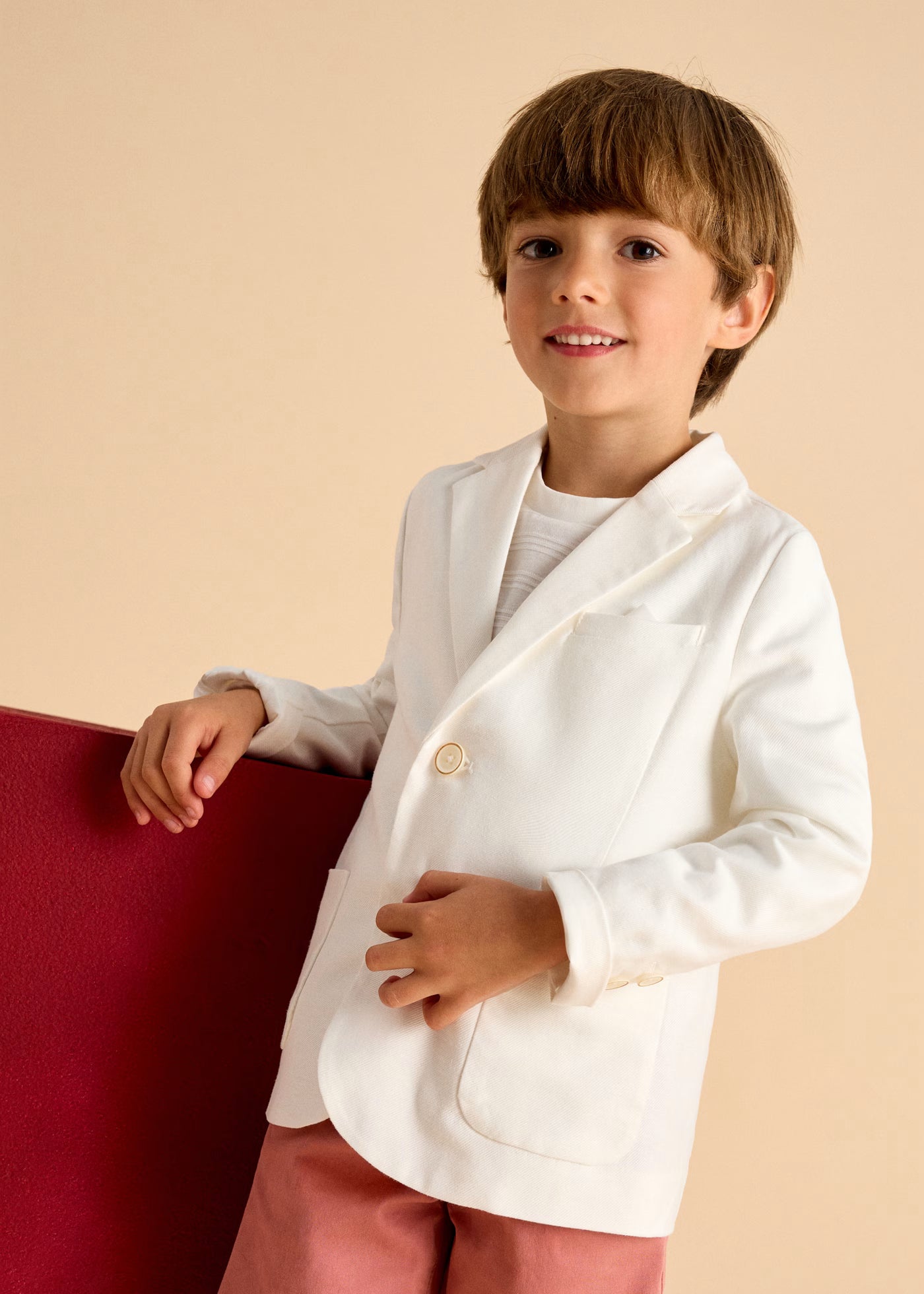 Giacca lino bambino Mayoral panna Mayoral 2 Anni 92cm