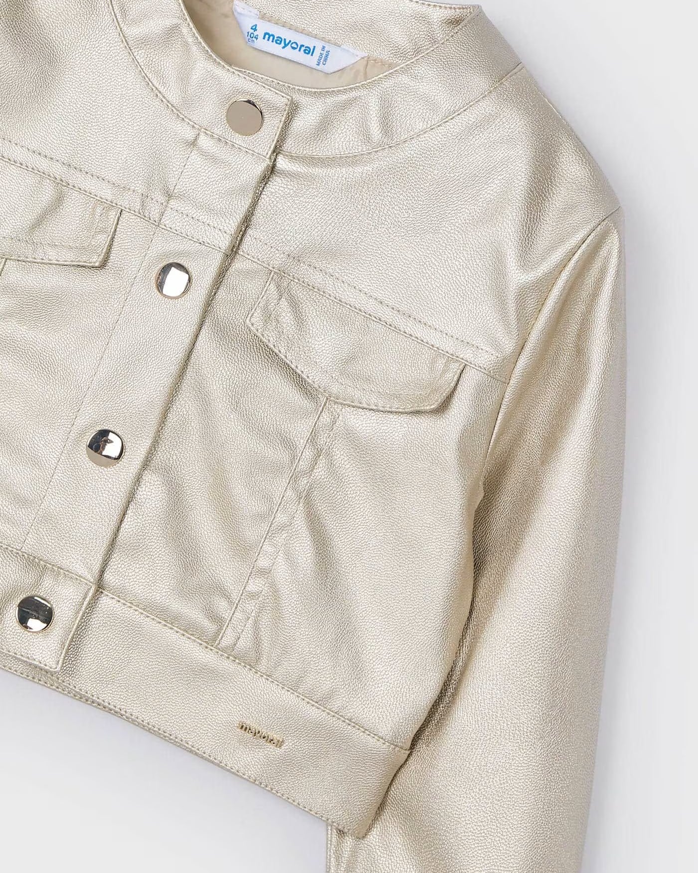 Giacca chiusura bottoni bambina Mayoral dorato Mayoral Champagne