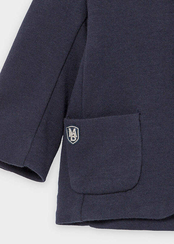 Giacca neonato Mayoral scollo a V colore blu marino - ErreGiModaBimbo