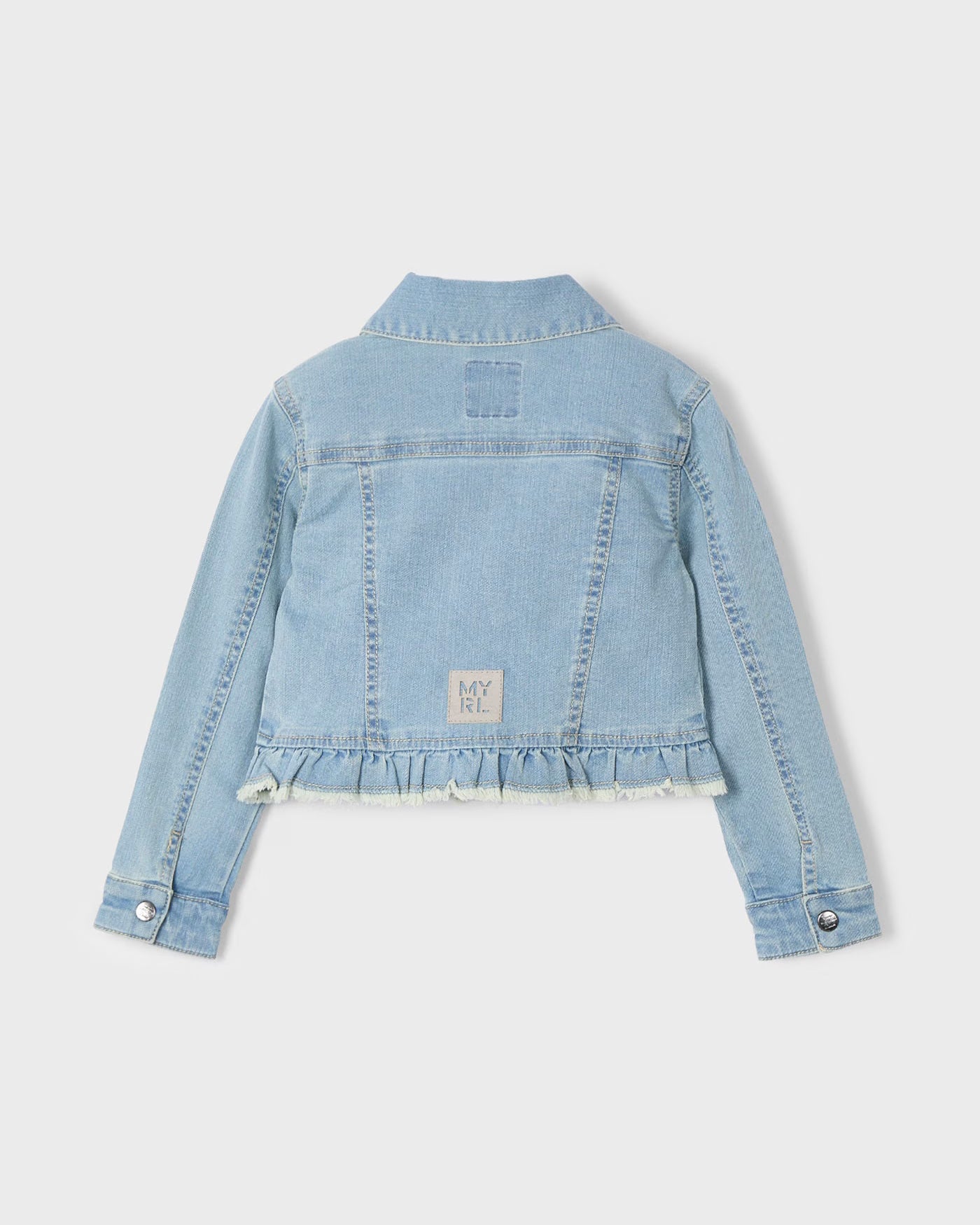 Giacca orlo volant bambina Mayoral jeans chiaro Mayoral Azzurro