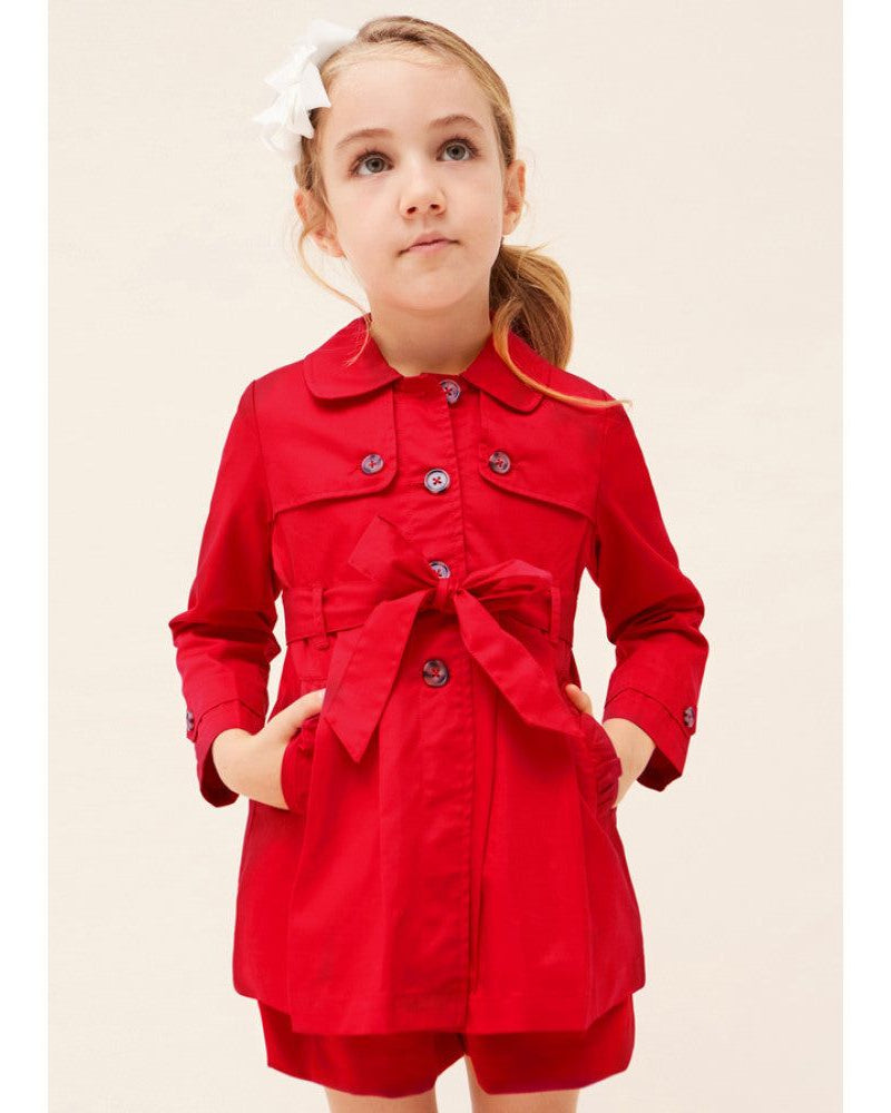 Giacca Trench coat bambina Mayoral rosso Mayoral 2 Anni 92cm