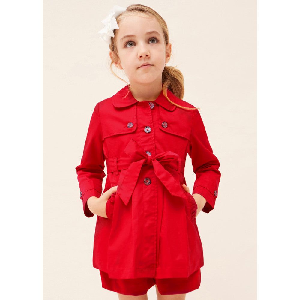 Giacca Trench coat bambina Mayoral rosso Mayoral 2 Anni 92cm