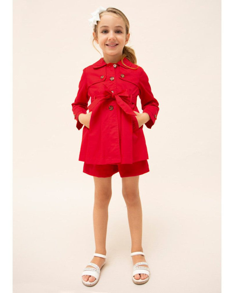 Giacca Trench coat bambina Mayoral rosso Mayoral 2 Anni 92cm