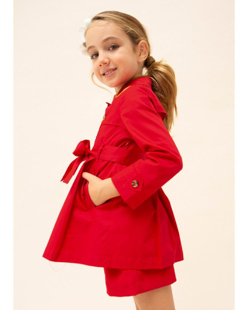 Giacca Trench coat bambina Mayoral rosso Mayoral 2 Anni 92cm