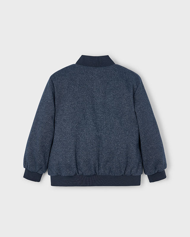 Giacca zip collo bomber bambino Mayoral blu marino mix Mayoral 2 Anni 92cm