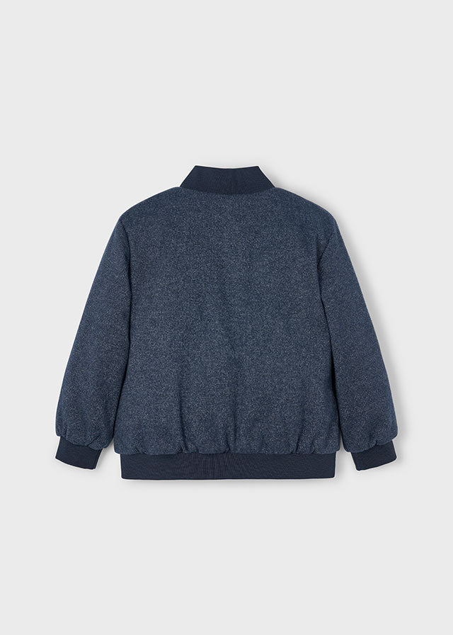 Giacca zip collo bomber bambino Mayoral blu marino mix Mayoral 2 Anni 92cm