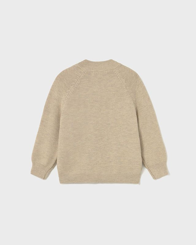 Giacca zip in maglia di caldo cotone neonato Mayoral beige Mayoral 6 Mesi 68cm