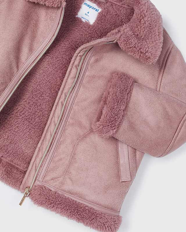 Giaccone invernale double-face bambina Mayoral rosa Mayoral Rosa