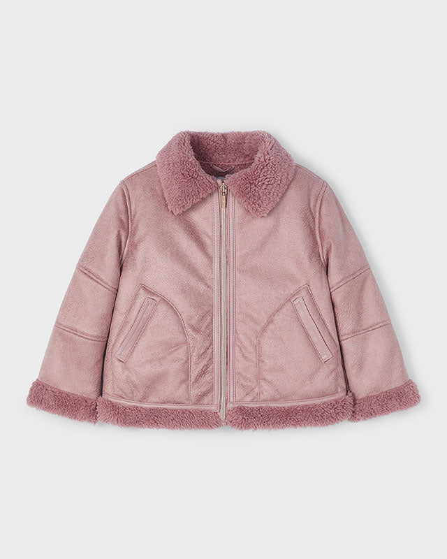 Giaccone invernale double-face bambina Mayoral rosa Mayoral Rosa