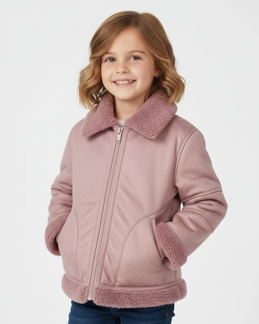 Giaccone invernale double-face bambina Mayoral rosa Mayoral Rosa