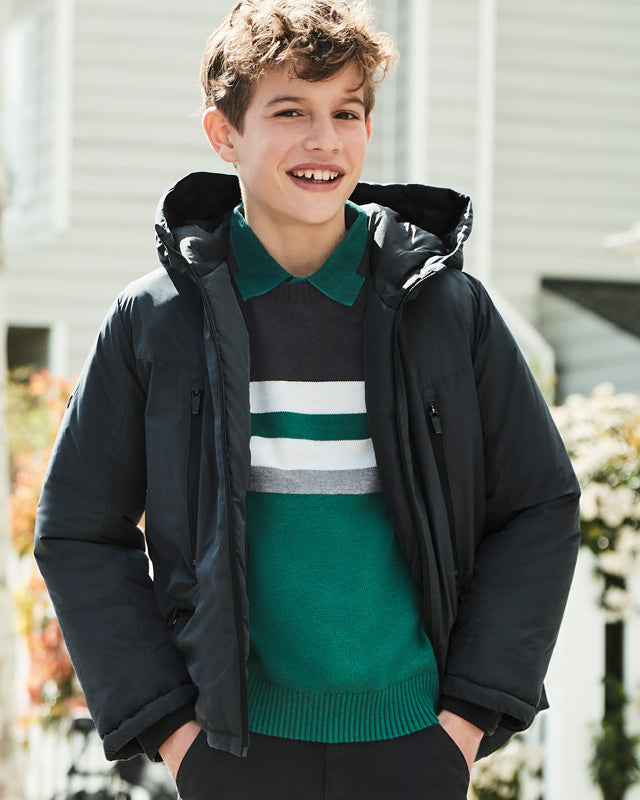 Giubbino invernale imbottito ragazzo Mayoral color liquirizia Mayoral Liquirizia