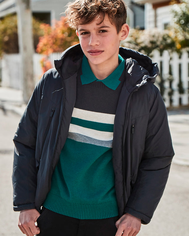 Giubbino invernale imbottito ragazzo Mayoral color liquirizia Mayoral Liquirizia