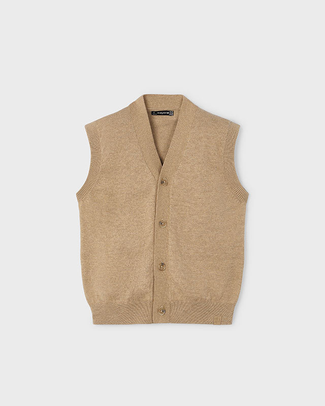 Gilet in maglia tricot bambino Mayoral cappuccino Mayoral Cappuccino
