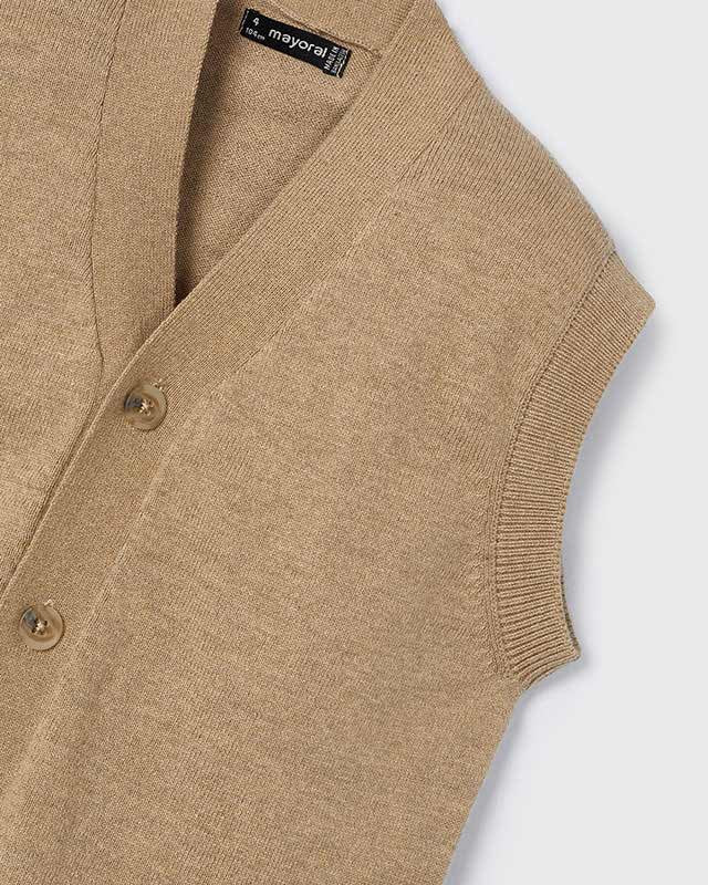 Gilet in maglia tricot bambino Mayoral cappuccino Mayoral Cappuccino