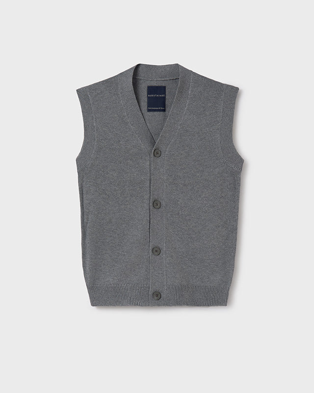 Gilet in maglia tricot ragazzo Mayoral grigio chiaro Mayoral Grigio