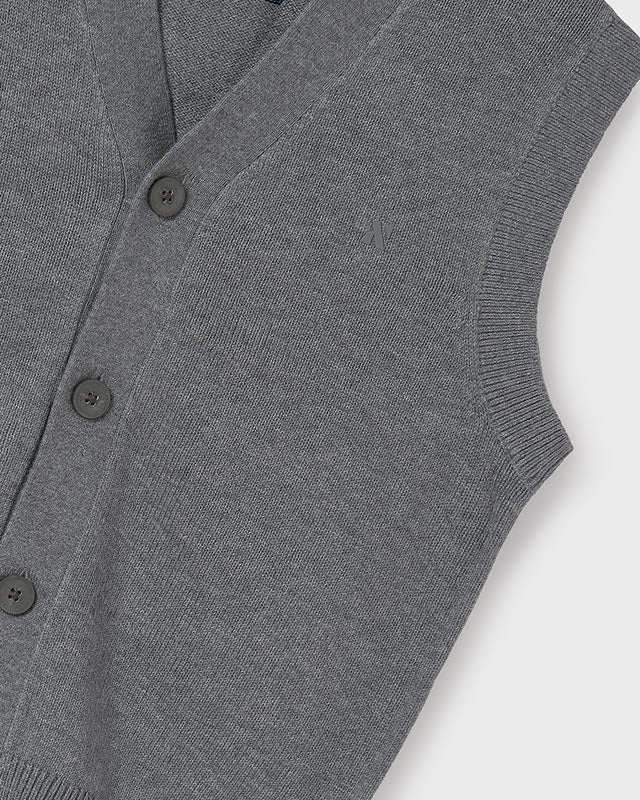 Gilet in maglia tricot ragazzo Mayoral grigio chiaro Mayoral Grigio