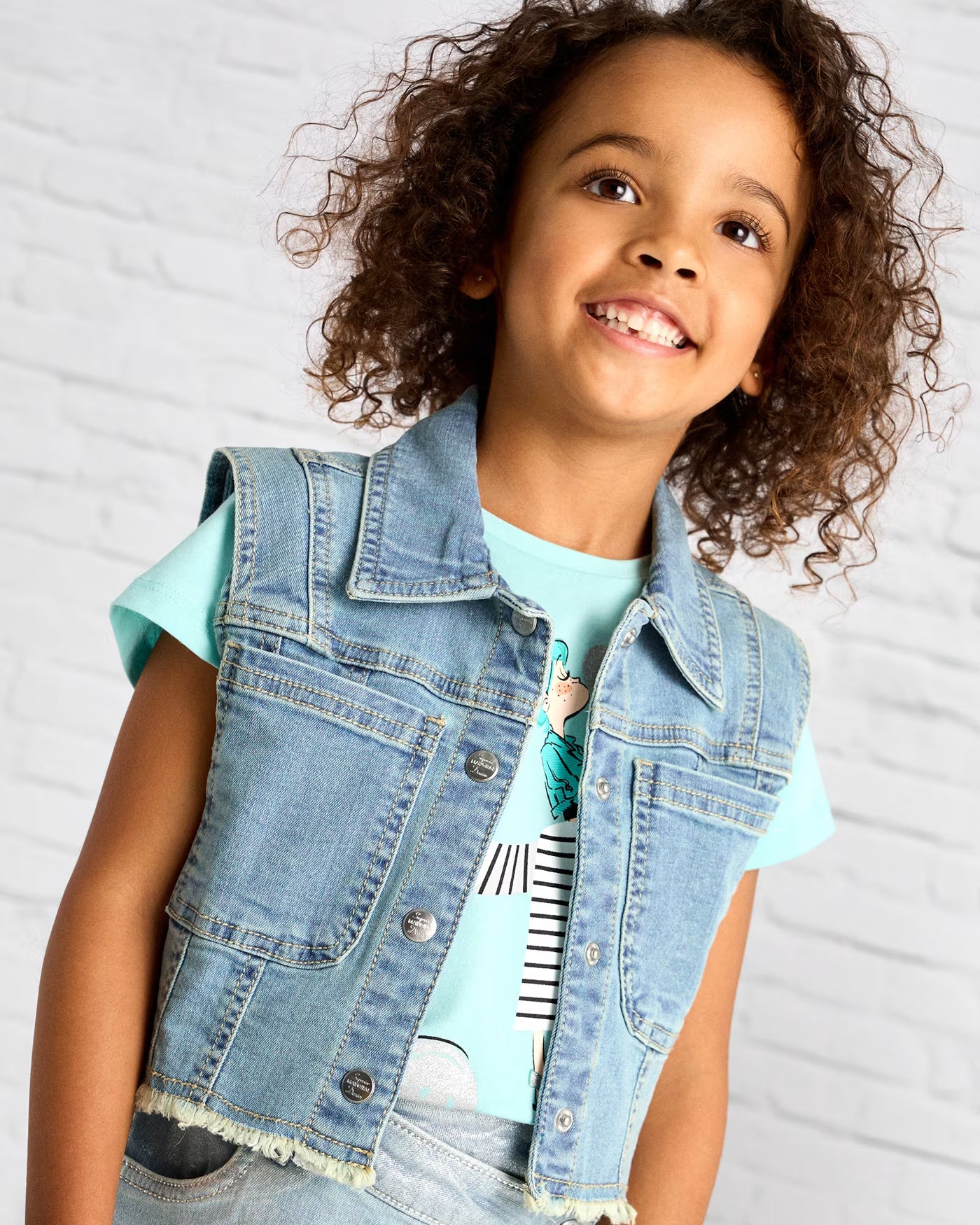 Gilet jeans bambina Mayoral denim chiaro Mayoral Azzurro