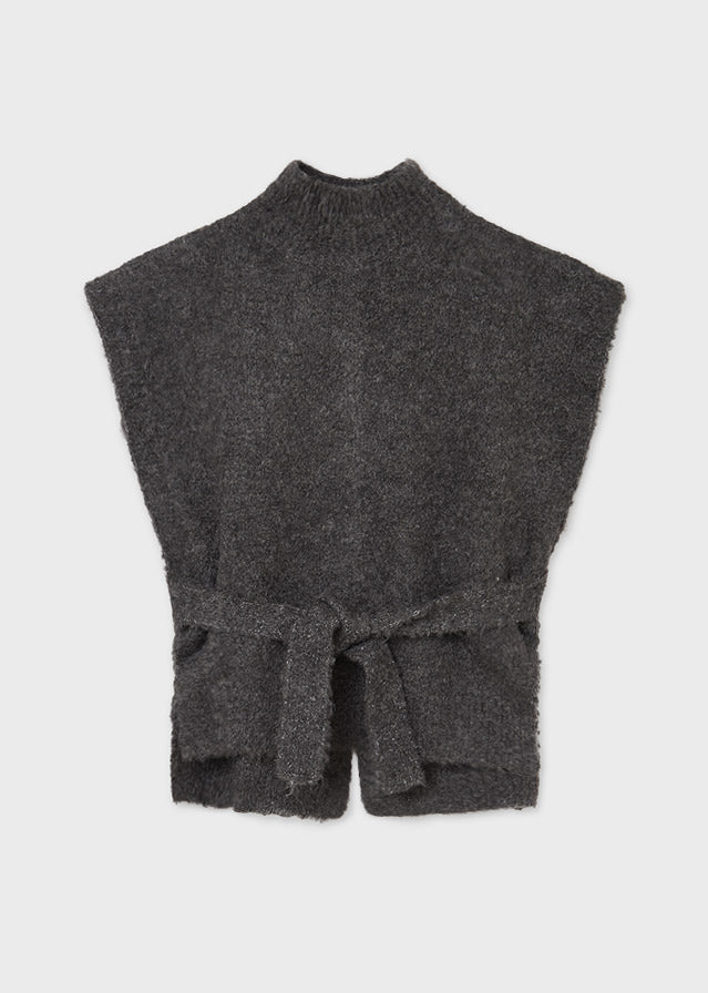Gilet maglia grigio melange bambina Mayoral - ErreGiModaBimbo